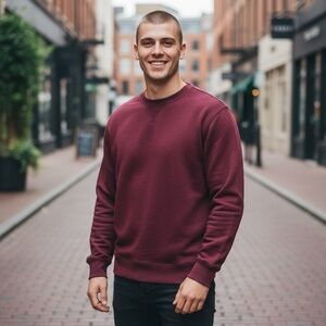 GAP Men's Burgundy Red Crewneck Sweater Size‎ Medium